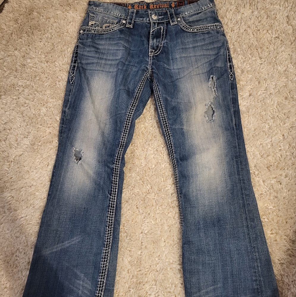 Mens Rock Revival jeans